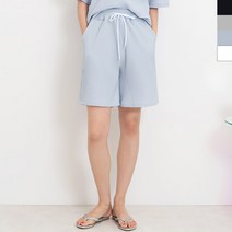 여자골지 플리츠 밴딩 반바지