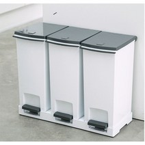 창신리빙 프랑코 페달 분리수거함, 40L(20L 2칸)