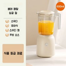 고속블렌더 고속 블렌더 소형 파워 텀블러 과즙 과일 주스 얼음 무선 이유식, C. 화이트 기본