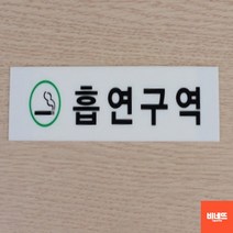 흡연구역 아크릴글씨 내부간판 사인물 스카시 그린 소 문팻말 간판 팻말, 가로 녹색 소, 기본