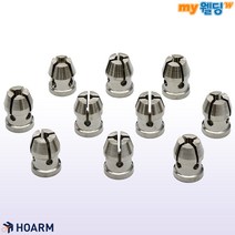 호암 티그 TIG 용접 토치 부품 알곤 콜릿척 350A 변형 2.4~3.2mm (10개입), ①2.4ø