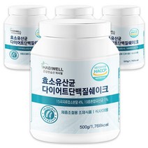 하비웰 효소 유산균 단백질 다이어트 쉐이크 체중조절용 조제식품 식약처인증, 4통
