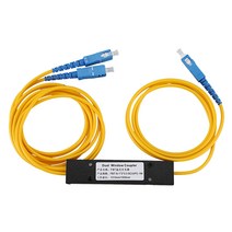 FTTH SC UPC 1x2 PLC SingleMode 광 광 스플리터 FBT 광학 커플러, 하나, 파란색 & 노란색, 1개