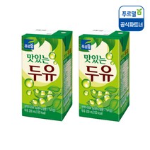 푸르밀 맛있는 멸균 두유 200ml x 48팩