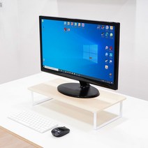 7NC 모니터받침대 와이드 높은 모니터선반, 11cm 싱글 (SVMS-05), 1개, 베이지