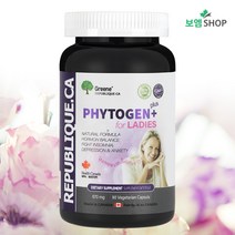 캐나다 파이토젠 플러스 PHYTOGEN 대두 이소플라본 연어콜라겐 세이지잎 붉은토끼풀 당귀 여성영양제 670mg 90캡슐 그린리퍼블릭, 1개, 기본