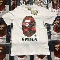 일본계 패션 베이프 원인두 샤크 카모플라쥬 남녀커플룩 순면련