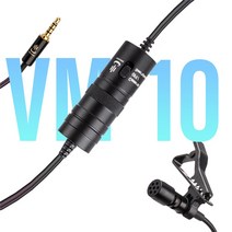 YC-VM10 안드로이드 전화 맥 Vlog 마이크 Lavalier 아이폰 호환 DSLR 카메라 캠코더6M 오디오 비디오 레코, 한개옵션0