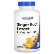 뉴트리코스트 진저뿌리추출물 2200mg 240캡슐 생강 Zingiber 4배농축, 1병
