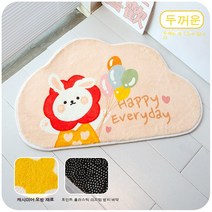 화장실 미끄럼 방지 바닥 매트 귀여운 욕실 화장실 문 흡수 패드 카펫 욕실 매트 항목 문 방수 발 패드, 풍선 토끼 두꺼운