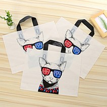 옷가게 비닐쇼핑백 해피 도그 20매 묶음 안경점 애견매장 해피도그, 옷가게 비닐쇼핑백 해피 도그 중형 20매