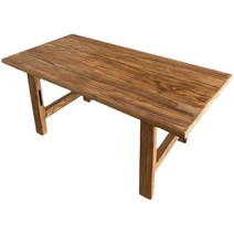 고재가구 티크고재 식탁 나무 원목 엔틱 빈티지테이블, 조립/원탁다리/ 140x 60x 45cm