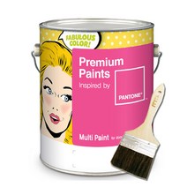 노루페인트 팬톤 수성 멀티 페인트 방문 가구 목재 철재 조색 무광 1L, French Vanilla(12-0722), 1개