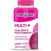 ONE A DAY Multi+ Hair Skin & Nails Multivitamin + Bo of Support for Healthy Nails with Biotin and