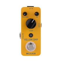 휴대용 미니 콤프레셔 라이플 팽창기 Mooer Yellow Comp 옵티컬 컴프레서 이펙트 페달 일렉트릭 기타 용 풀 메탈 쉘 트루 바이 패스 액세서리, 주황색