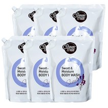 샤워메이트 라벤더 스위트 앤 모이스처 리필형 대용량 바디워시 2000ml 6개