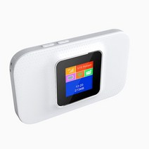 lte라우터 4G 와이파이 라우터 컬러 LCD 디스플레이 LTE 모뎀 Sim 카드 MIFI 포켓 핫스팟 내장 배터리 휴대용, [01] White color, 01 White color