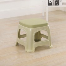 야외 플라스틱 간이 의자 정원 옥상 튼튼한 목욕탕 체어 낮은 소형 가정용 실내, 스몰 그린 22.5CM (방석O)