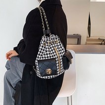 더퍼플 여성스러운 고급 체크패턴 포켓 스타일리쉬 여성 백팩 BACKPACK 백팩 중학생책가방 여자백팩 여성백팩 슬링백 초등학생책가방 미니백 노트북백팩 대학생백팩 크로스백 대학생가방 메신저백