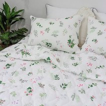 집에 제르망 시어서커 아사 60수 여름 차렵이불, 핑크