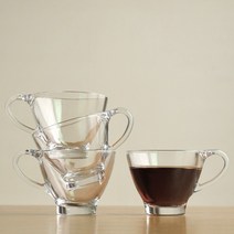 투명 커피잔세트 유리 찻잔세트 홍차잔 꽃차잔, 옵션명, 치스티 7002 커피잔세트 200ml