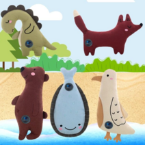 차밍펫 강아지 장난감 삑삑이 인형 반려견 애착인형 봉제인형, 육해공[갈매기]