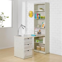 서재 아이방 학생 공부 책상 높은 책장 데스크 1200 홈오피스 감각적 가구, 워시블루