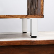 가구다리 사각 알루미늄 (길이조절), C:120mm