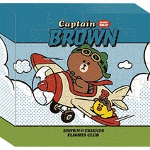 아트박스/퍼즐사랑 56피스 캔버스퍼즐 - 라인프렌즈 브라운(플라, 단품, 옵션선택:본품