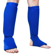 태권도 보호대 호구 겨루기 다리 통기성 스티커 양말 경량 보호 기어 세탁 가능한 복싱 장비 블랙 M, [07] BlueS