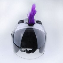 DIY 헬멧 모호크 헤어 펑크 헤어 오토바이 스키 스노우 보드 헬멧 다양한 색상 가능, Purple