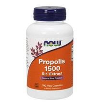 나우푸드 나우 푸드 프로폴리스 1500 100 베지 캡슐 Now Propolis mg Vege Capsules, 1개, 1