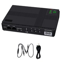 미니 소형 UPS 배터리 백업 무정전 전원 공급 장치 와이파이 라우터 웹캠 출석 기계 5V 9V 12V POE LAN 104, 05 EU-White