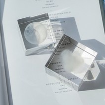 감성 아크릴 큐브 촬영 소품 오브제 6cm 3종 투명 입체 크리스탈, 단품