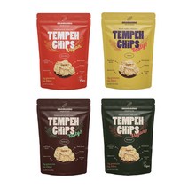 마마메 템페 칩스 단백질칩 4종(오리지널바베큐핫칠리치즈), 1세트