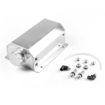 오일캐치탱크 블로바이가스 인테이크 라인 범용 2L 알루미늄 오일 캐치 캔 보유 탱크 드레인 플러그 브리, 01 은