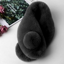 FOK361927털 목도리 넥워머 풍성한퍼 온도상승 방울워머 목도리