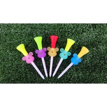 [캐디천사]곰돌이 야광 골프티링 5종/캐디용품 골프악세사리 라운딩용품 롱티 티꽂이, 핑크