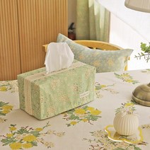 데코토닉 에밀리 린넨 티슈커버 컬러2종, 그린