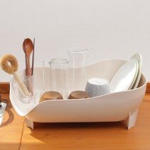 국내제작 깔끔디자인 식기건조대 2종 접시정리대, 옵션명, 크림