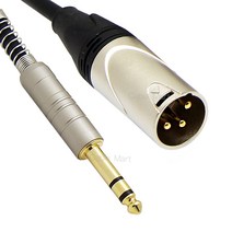 케이블마트 MACK HA26 ST5.5(6.3) TRS/숫 - 캐논 XLR (숫) 오디오 앰프 스피커 반주기 믹서 스피커 밸런스 케이블 음향 연결선, 1m, HA26 ST5.5-캐논