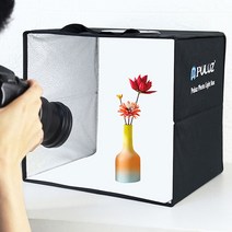 PULUZ 포토박스 포토부스 미니 스튜디오 LED 제품촬영, 블랙(25cm x 25cm)