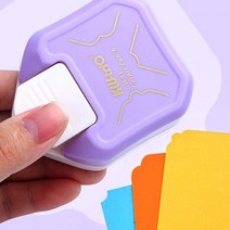 펀칭기 종이구멍 3-In-1 미니 코너 트리머 라운더 펀치 R4/R7/R10mm 라운드 커터 카드 인화지 라미네이팅 파우치, [01] PP