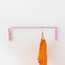 마켓비 BRUG 길이조절가능 벽걸이 바행거 옷가게 60~90cm, 핑크 6787.6600