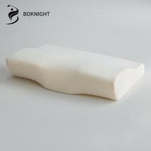 복나이트 경추베개 목베개 경추배게 메모리폼베개 거북목베개 베게, 하얀색, 50*30*10cm, 하얀색