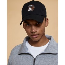 [헤지스 피즈] 블랙 탑독 로고 볼 캡 SPHE2F301BK