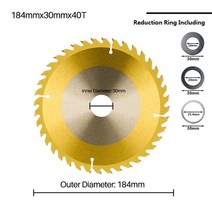 샌딩기 사포 에어 원형 전동 사각 모래 무선 Xcan 184mm 목재 톱날 카바이드 팁, 184x30x40t