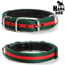 한스펫 폭25mm 라이카 진돗개 보더콜리용 튼튼한 중형견 목줄 수제목테, #25-4