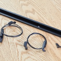천정 벽면겸용 멀티 액자레일 와이어걸이 세트, 50cm(블랙)