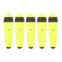 Eva Bright Colored Float 부력 부유 부동산 수직 멀티 크기 낚시 용품, 블랙 헤드 30G